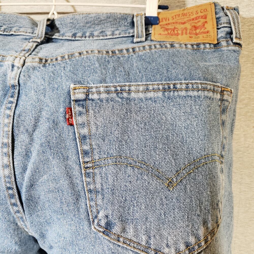 Levi’s 550 Men’s 38x30 Relaxed Fit Tapered Jeans Blue Denim 90s Vintage